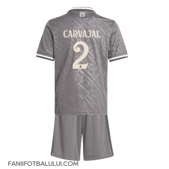 Real Madrid Daniel Carvajal #2 Echipament de Fotbal Replică 2024-25 Copii Treilea (+ Șorturi)